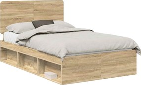 vidaXL Σκελετός Κρεβατιού Sonoma Δρυς 120 x 200 cm