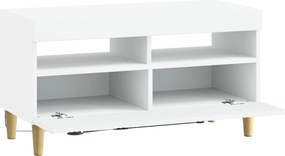 vidaXL Ντουλάπα LED Τηλεόρασης Λευκό Επεξεργασμένο Ξύλο