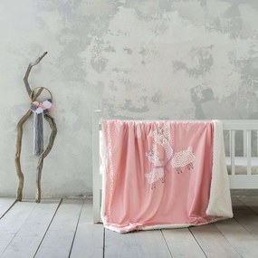 Κουβέρτα Βρεφική - Llama Love Somon Nima Αγκαλιάς 80x110cm Πολυέστερ