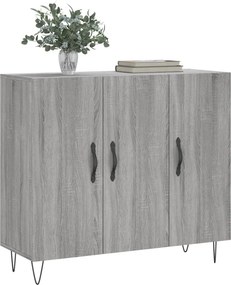vidaXL Ντουλάπι Γκρι Sonoma 90 x 34 x 80 εκ. από Επεξεργασμένο Ξύλο