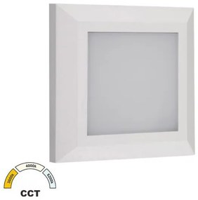 Απλίκα Φωτιστικό Τοίχου LED 4W ΙΡ65 3CCT 12,5x12,5cm Lumen-3-97008-Λευκό 3-97008