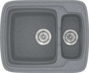 Sanitec Classic 314 (60×51) - Γρανιτένιος νεροχύτης - Metallic SILVER