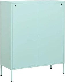 vidaXL Ντουλάπι Αποθήκευσης Χρώμα Μέντα 80 x 35 x 101,5 εκ. Ατσάλινο