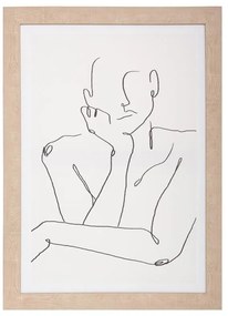 Πίνακας σε καμβά με πλαίσιο Facedy II mdf 50x2x70εκ 50x2x70 εκ.