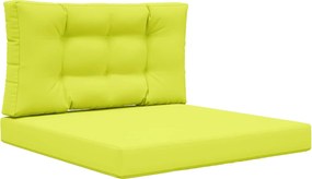 vidaXL Μαξιλάρι Καναπέ Εξωτερικού Χώρου 2 pcs Πράσινο Πολυεστέρας