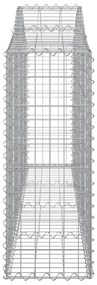 vidaXL Συρματοκιβώτια Τοξωτά 9 τεμ. 200x30x80/100 εκ. Γαλβαν. Ατσάλι