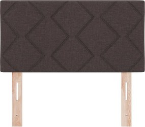 vidaXL Κεφαλάρι Σκούρο Καφέ 80 cm ύφασμα