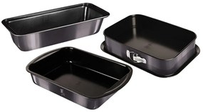 Berlinger Haus Σετ Αντικολλητικά Ταψιά 3 τμχ Metallic Line Carbon Pro Edition BH-7634