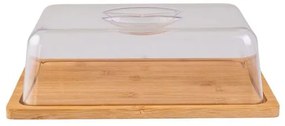 Estia Βάση Τυριών Bamboo Essentials 24x18x7.5cm Με Πλαστικό Καπάκι 01-12960