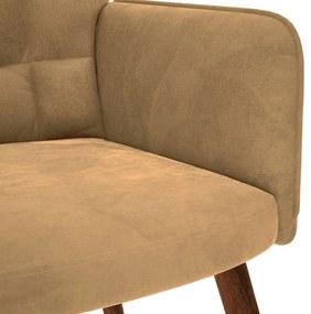 vidaXL Πολυθρόνα Relax Καφέ Βελούδινη