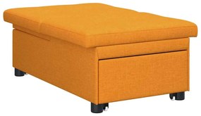 vidaXL Κρεβάτι καναπές Σκούρο κίτρινο 194 x 67 x 37 εκ ύφασμα