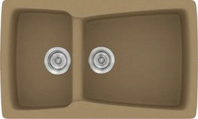 Sanitec Classic 320 (79×50) - Γρανιτένιος νεροχύτης - Metallic COFFE