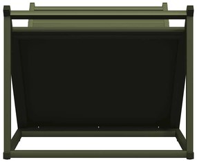 vidaXL Ράφι Καυσόξυλων 70x43x34,5 εκ. Χάλυβας ψυχρής έλασης