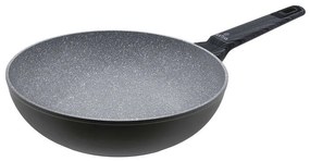 Τηγάνι Wok Cuisson 01-11093 Φ28cm Grey Estia 28cm Αλουμίνιο