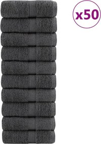 vidaXL Παντόφλες Premium SOLUND 50 τεμ. Ανθρακί 30x30 εκ. 600 γρ./μ²