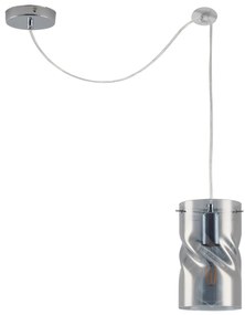 KQ S0616-1 TWIST SMOKEY PENDANT GLASS Γ3