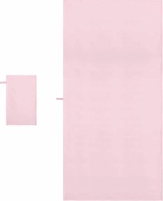 vidaXL Σύνολο πετσέτας αθλητισμού 2 pcs Ροζ ύφασμα