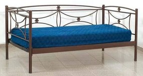 Kαναπές Κρεβάτι N 42 τριθέσιος μεταλλικός 90x190 με επιλογές χρωμάτων
