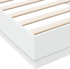 vidaXL Πλαίσιο Κρεβατιού Λευκό 90 x 200 εκ. Επεξεργασμένο Ξύλο
