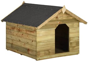 Σπιτάκι Σκύλου με Ανοιγόμενη Οροφή από Εμποτισμένο Ξύλο Πεύκου