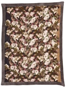 Διακοσμητικό Ριχτάρι Βελούδινο Με Γούνα Λουλούδια iliadis 145x180εκ. 75355
