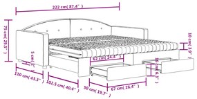 Καναπές Κρεβάτι Συρόμενος Πράσινο 100x200 εκ. Βελούδο Συρτάρια - Πράσινο