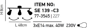 Σποτ Τρίφωτο Homelighting Softy 77-3545 Chrome
