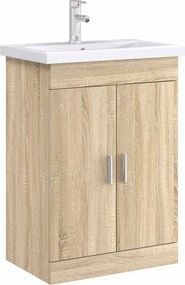 vidaXL Ντουλάπι Κάτω από τον Νιπτήρα Sonoma Δρυς 56 x 37,5 x 81 εκ