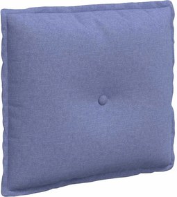 vidaXL Μαξιλάρι Πλάτης Μπλε τζην 50 x 19 x 45 εκ ύφασμα