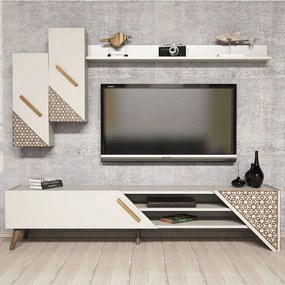 Σύνθεση Τηλεόρασης Beril 845HCT3003 180x37x40cm Cream