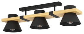 Φωτιστικό Οροφής Eglo 43955 MACCLES Καφέ (Brown)|Μαύρο Ματ (Black Mat)