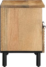 vidaXL Ντουλάπι τηλεόρασης καφέ 70x33x46 cm μασίφ ξύλο Mango