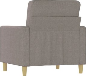 vidaXL Πολυθρόνα Taupe 60 εκ. Υφασμάτινη