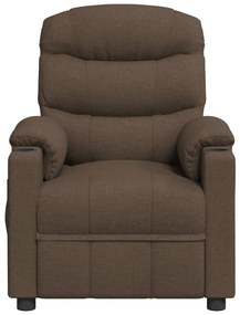 vidaXL Πολυθρόνα Ανακλινόμενη Ηλεκτρική Καφέ Υφασμάτινη