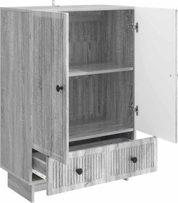 vidaXL Πλαϊνό γραφείο Γκρι Σονομά 66 x 34,5 x 95 εκ.
