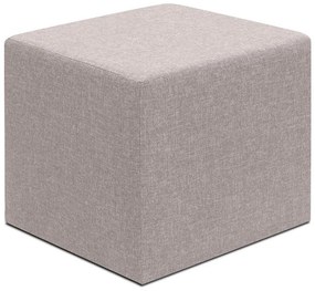 Megapap Σκαμπό Linda Υφασμάτινο Μπεζ 40x40x40εκ.
