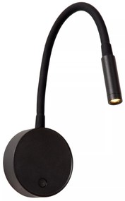 Φωτιστικό Επίτοιχο Lucide 41206-03-30 ASJA Μαύρο Ματ (Black Mat) 2700 K