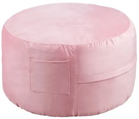 VEVOR 3 feet Round Bean Bag Chair with Removable Cover &amp; Dutch Velvet Pink