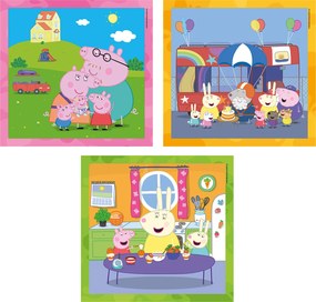 Clementoni Παιδικό Παζλ Super Color Peppa Pig 3x48 τμχ