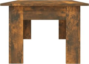 vidaXL Τραπεζάκι Σαλονιού Καπνιστή Δρυς 100x60x42 εκ. Επεξεργασμ. Ξύλο