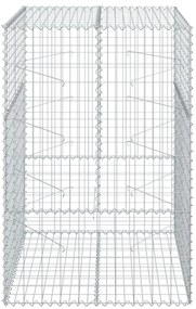 vidaXL Συρματοκιβώτιο με Κάλυμμα 100x100x150εκ από Γαλβανισμένο Χάλυβα