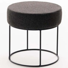 Σκαμπό Didim 825BLC5138 Φ40x40cm Dark Grey