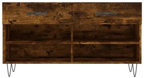 vidaXL Παπουτσοθήκη Καπνιστή Δρυς 102x35x55 εκ. από Επεξεργασμένο Ξύλο