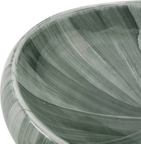 vidaXL Νιπτήρας Οβάλ Πράσινος 59 x 40 x 15 εκ. Κεραμικός