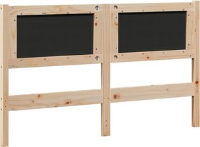 vidaXL Κεφαλάρι Άλλο Καφέ 140 cm Μασίφ ξύλο πεύκου