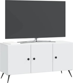 vidaXL Ντουλάπι TV Λευκό 99 x 34,5 x 50 εκ. Επεξεργασμένο Ξύλο
