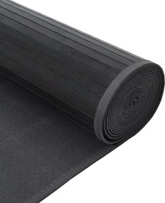 vidaXL Χαλί Ορθογώνιο Γκρι 100 x 400 εκ. Μπαμπού