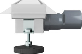 vidaXL 2 σε 1 εκροή ντους Ασημί 60 cm Ανοξείδωτο Ατσάλι 304