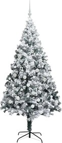 vidaXL Τεχνητό Χριστουγεννιάτικο Δέντρο με 300 LED Λευκό 180 cm