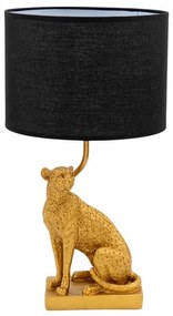 Φωτιστικό Επιτραπέζιο Polyester Μαύρο-Χρυσό 25x25x47εκ. Zen Collection 25.52.52342